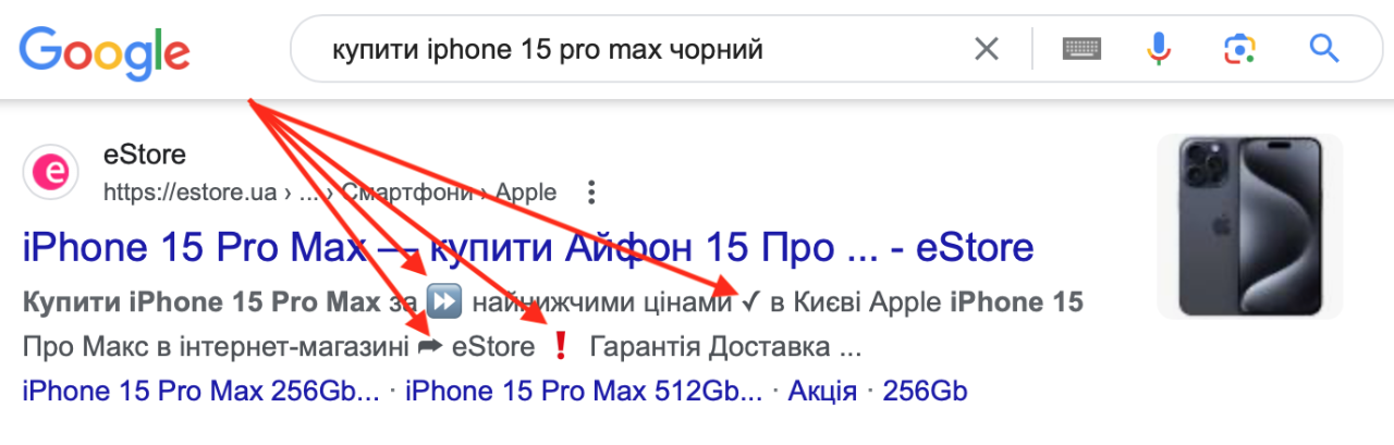 Використання емодзі в дескрипшені